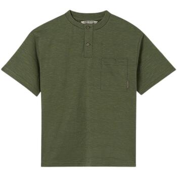 textil Niño Tops y Camisetas Mayoral Camiseta estructura rayas Verde