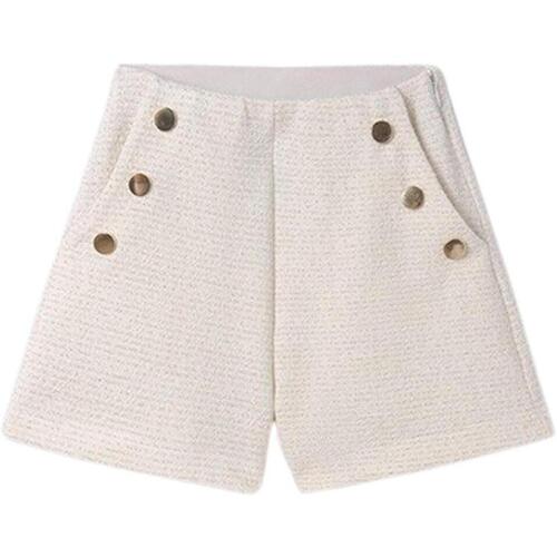 textil Niña Shorts / Bermudas Mayoral Pantalon corto punto tweed Beige