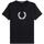 textil Hombre Camisetas manga corta Fred Perry M7708 102 Negro
