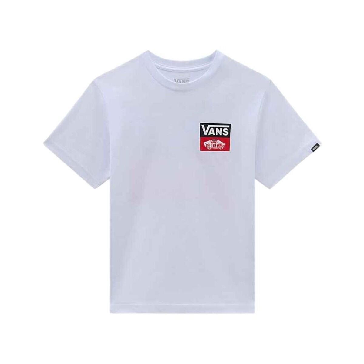 textil Niño Camisetas manga corta Vans VN000GDGWHT Blanco