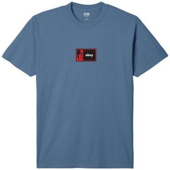 textil Hombre Camisetas manga corta Obey Camiseta Half Icon Hombre Pigment Coronet Blue Azul