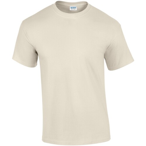 textil Hombre Camisetas manga larga Gildan GD02 Beige