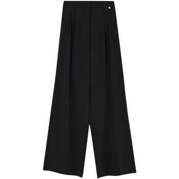 textil Mujer Pantalones Liu Jo Pantalón ancho negro Negro