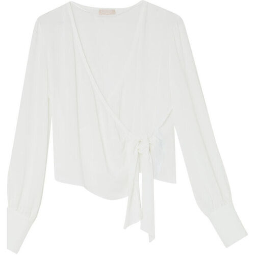textil Mujer Tops / Blusas Liu Jo Blusa con lazo Blanco