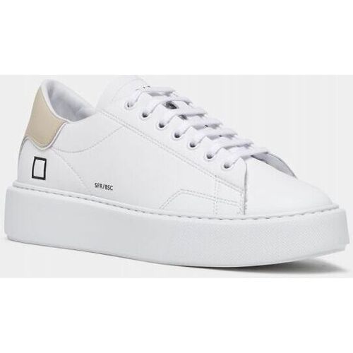 Zapatos Mujer Deportivas Moda Date W997-SF-CA-HB - SFERA CALF-WHITE BEIGE Blanco
