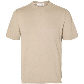 textil Hombre Tops y Camisetas Selected 16092505 BERG-PURE CASHMERE Beige