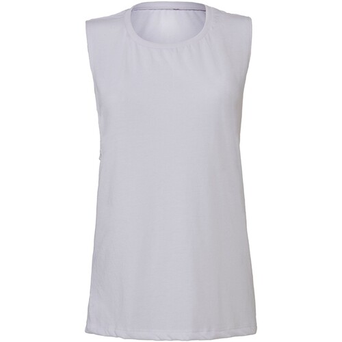 textil Mujer Camisetas sin mangas Bella + Canvas BL8803 Blanco