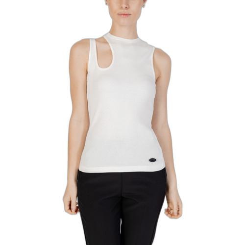 textil Mujer Camisetas sin mangas Desigual 24SWTK94 Blanco