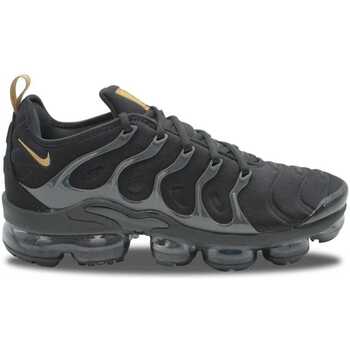 Zapatos Hombre Zapatillas bajas Nike Air VaporMax Plus Black Metallic Gold Negro
