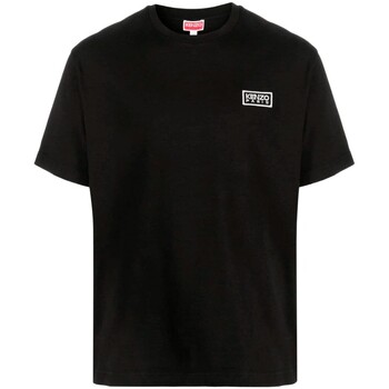 textil Hombre Camisetas manga corta Kenzo - Camiseta Paris Con Logo Negro