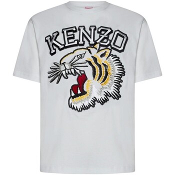 textil Hombre Camisetas manga corta Kenzo - Camiseta Tiger Varsity Classic Blanco