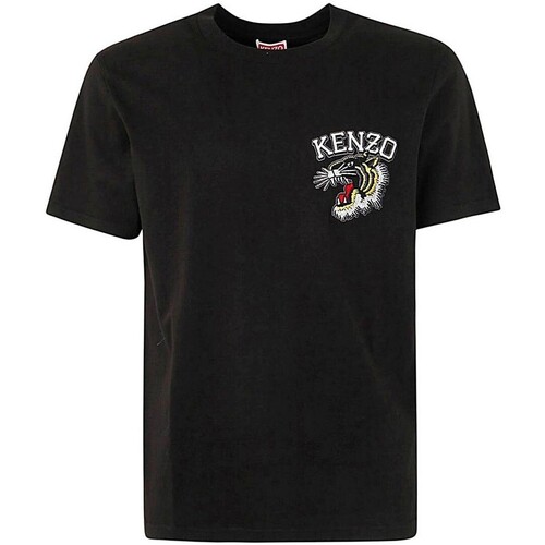 textil Hombre Camisetas manga corta Kenzo - Camiseta Tiger Varsity Negro