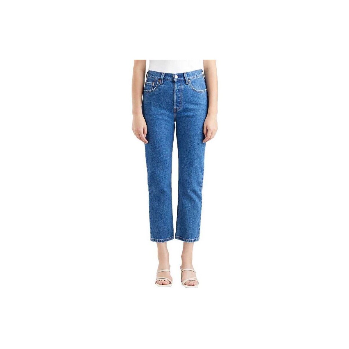 textil Pantalones Levi's Pantalón azul vaquero Levi´s®  501® Crop Azul