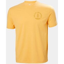 textil Camisetas manga corta Helly Hansen Camiseta  Amarilla Skog Recy Amarillo