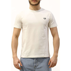 textil Hombre Tops y Camisetas Fred Perry Fp Crew Neck T-Shirt Blanco