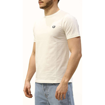 Fred Perry Fp Crew Neck T-Shirt Blanco