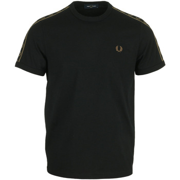 textil Hombre Camisetas manga corta Fred Perry Contrast Taped Ringer Negro