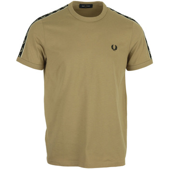 textil Hombre Camisetas manga corta Fred Perry Contrast Taped Ringer Beige