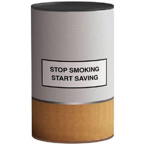 Casa Baúles / cajas de almacenamiento Fisura Hucha ''Stop Smoking'' Marrón