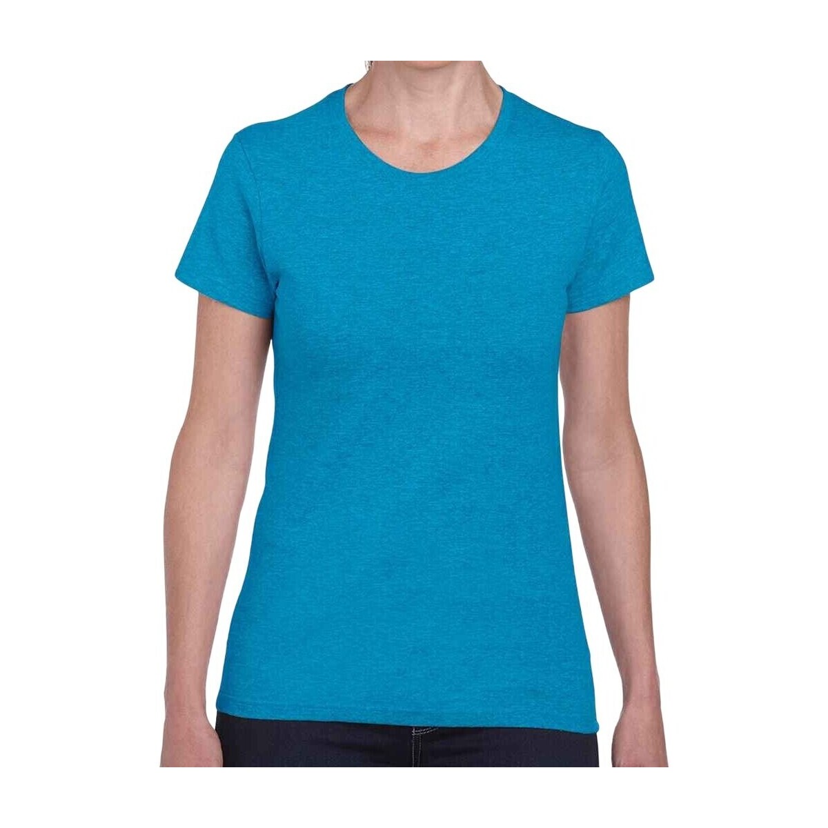 textil Mujer Camisetas manga larga Gildan GD95 Azul