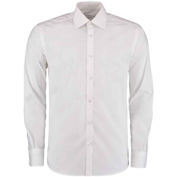 textil Hombre Camisas manga larga Kustom Kit K192 Blanco