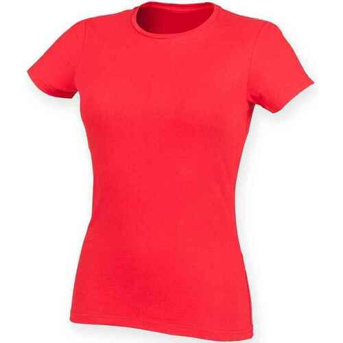 textil Mujer Camisetas manga larga Sf Feel Good Rojo