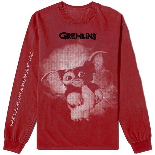 textil Camisetas manga larga Gremlins RO4218 Rojo