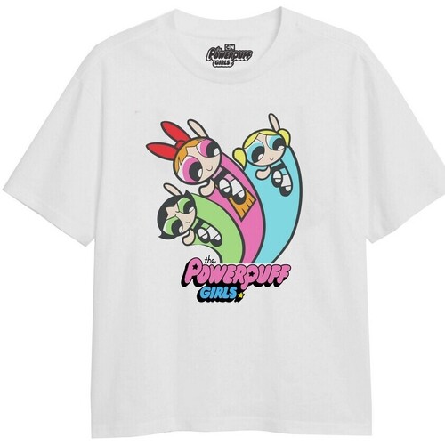 textil Niña Camisetas manga larga The Powerpuff Girls TV2833 Blanco