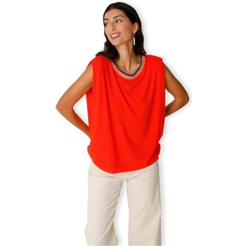 textil Mujer Sudaderas Skfk T-Shirt Belia - Red Rojo