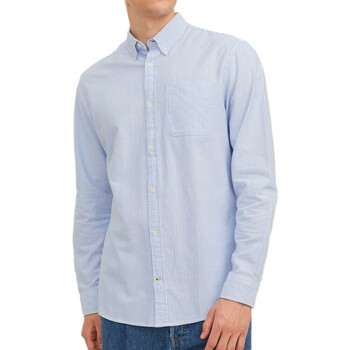 textil Hombre Camisas manga larga Jack & Jones  Azul