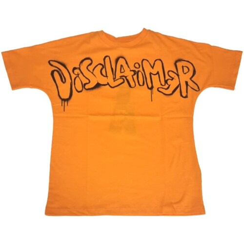 textil Niño Camisetas manga larga Disclaimer 58012 Naranja