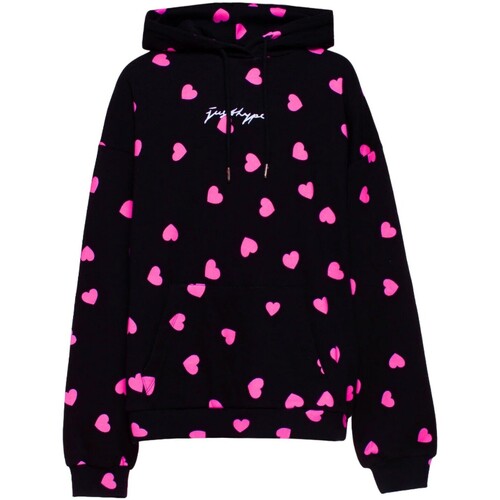 textil Mujer Sudaderas Hype Scatter Heart Negro