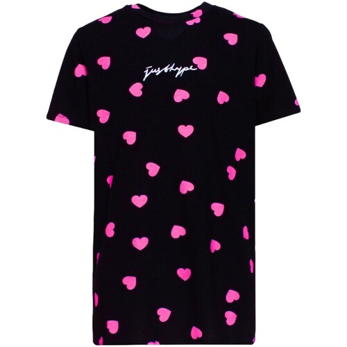 textil Mujer Camisetas manga larga Hype Scatter Heart Negro