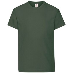 textil Niños Tops y Camisetas Fruit Of The Loom 61019 Verde