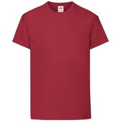 textil Niños Tops y Camisetas Fruit Of The Loom Original Rojo