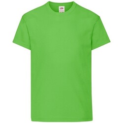 textil Niños Tops y Camisetas Fruit Of The Loom 61019 Verde