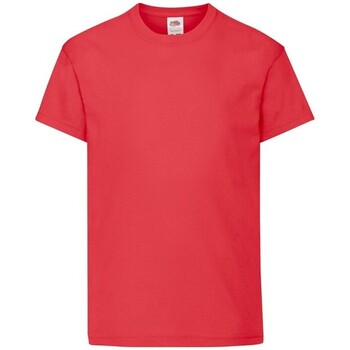 textil Niños Tops y Camisetas Fruit Of The Loom 61019 Rojo