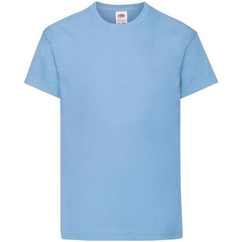 textil Niños Tops y Camisetas Fruit Of The Loom Original Azul