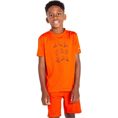 textil Niños Camisetas manga corta Dare2b Rightful Tee Naranja