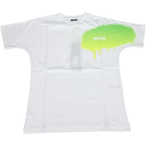 textil Niño Camisetas manga larga Disclaimer 58052 Blanco