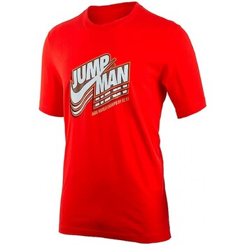 textil Hombre Camisetas manga corta Nike - Camiseta Jump Man Rojo