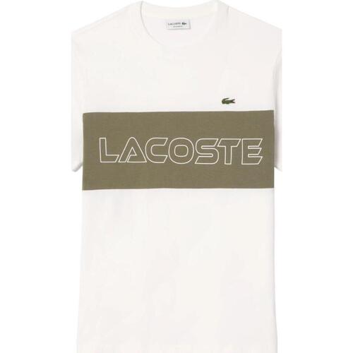 textil Hombre Camisetas manga corta Lacoste TH1712-IMI Blanco
