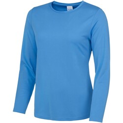 textil Mujer Camisetas manga larga Awdis Cool JC012 Azul