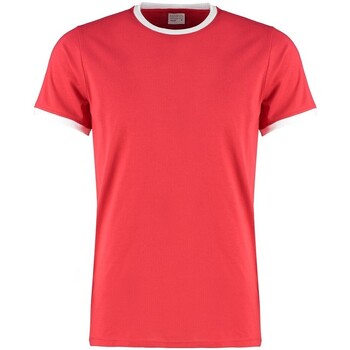 textil Hombre Camisetas manga larga Kustom Kit KK508 Rojo