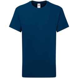 textil Niños Camisetas manga corta Fruit Of The Loom Iconic 195 Azul