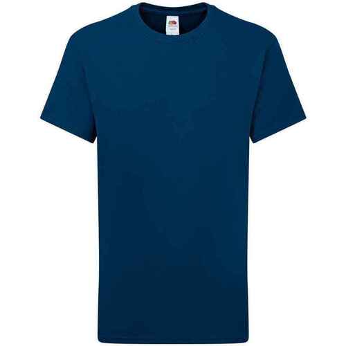 textil Niños Camisetas manga corta Fruit Of The Loom Iconic 195 Azul
