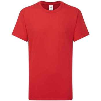 textil Niños Tops y Camisetas Fruit Of The Loom Iconic 195 Rojo