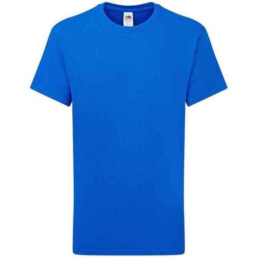 textil Niños Tops y Camisetas Fruit Of The Loom Iconic 195 Azul