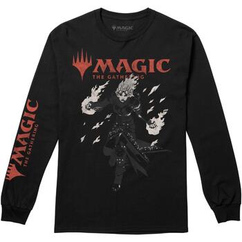 textil Hombre Camisetas manga larga Magic The Gathering Chandra Fire Negro