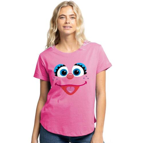 textil Mujer Camisetas manga larga Sesame Street TV2966 Violeta